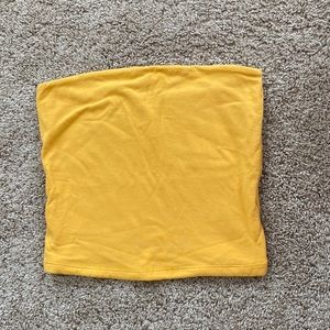 Yellow tube top